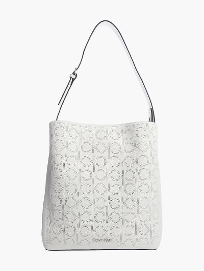 Calvin Klein Táskák & Kiegészítők HU661720 | Calvin Klein Large Női Hobo Táska Fehér